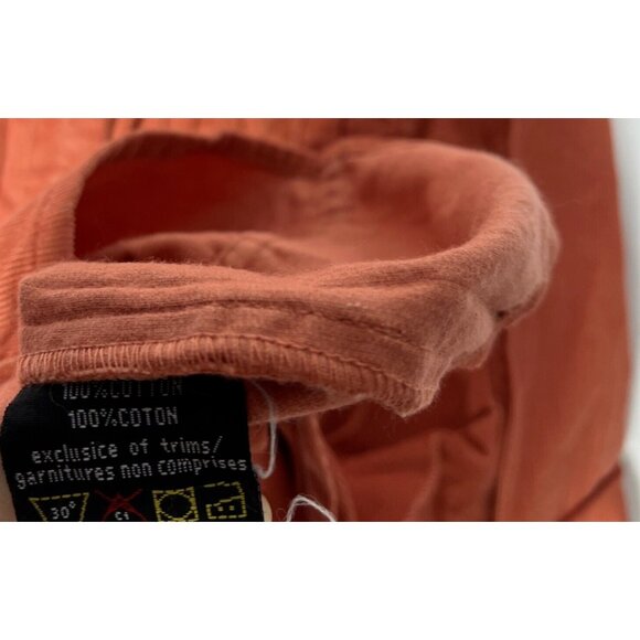Coupé Corduroy Shirt Long Sleeve Button Up Burnt Orange Size XL Womens 90s Y2K - Picture 11 of 11